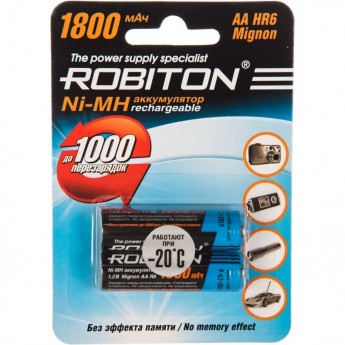 Аккумулятор ROBITON 1800MHAA-2 Аккумулятор ROBITON 1800MHAA-2