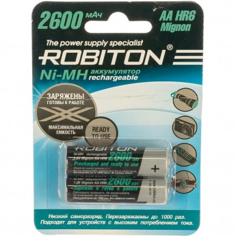 Аккумулятор ROBITON RTU2600MHAA-2 Аккумулятор ROBITON RTU2600MHAA-2