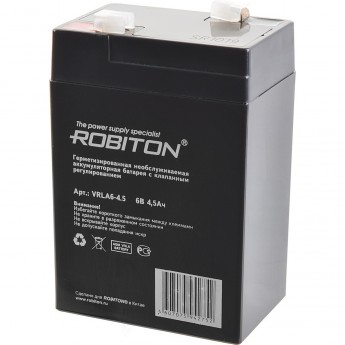 Аккумулятор ROBITON VRLA6-2.8 Аккумулятор ROBITON VRLA6-2.8