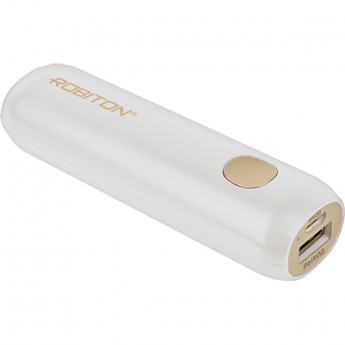 Универсальный внешний аккумулятор ROBITON POWER BANK Li3.4 MAGNOLIA (белый) 3350мАч BL1 Универсальный внешний аккумулятор ROBITON POWER BANK Li3.4 MAGNOLIA (белый) 3350мАч BL1