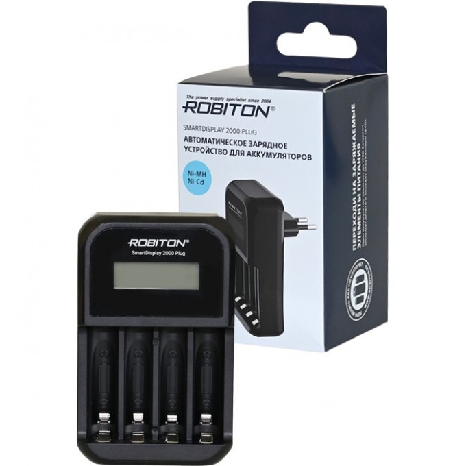Зарядное устройство ROBITON SMARTDISPLAY 2000 Plug с дисплеем BL1 19863